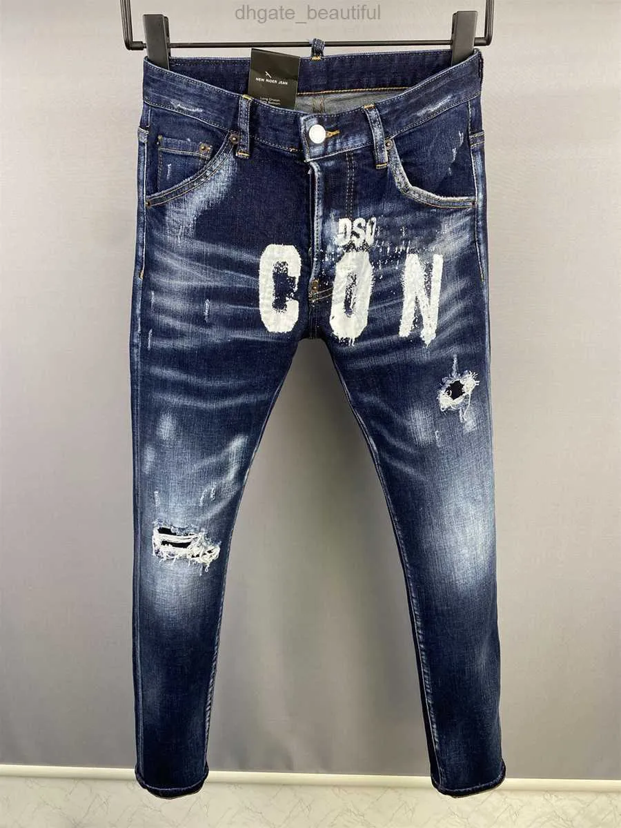 TR APSTAR marque dsq hommes jean DSQ COOLGUY jean Hip Hop Design déchiré en détresse Denim dsq bleu jean 836