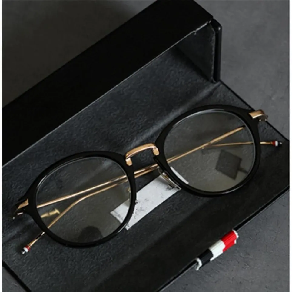 Montature per occhiali da sole moda Thom Marca Occhiali rotondi in lega di titanio Telaio Uomo Donna Occhiali da vista Miopia Occhiali da lettura T247o