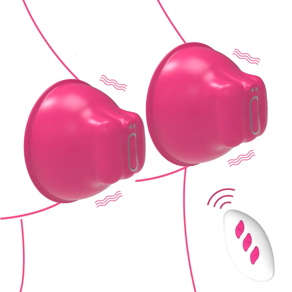 Vibratório estimular o crescimento do peito controle remoto otário estimulador de mamilo vibrador feminino adulto brinquedos sexuais para mulheres casais 240309