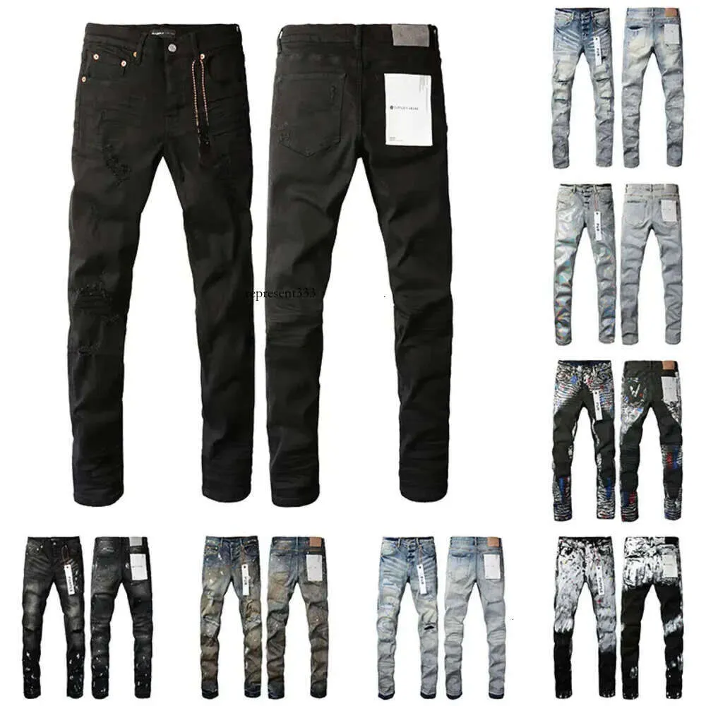 amirir jeans Viola Marca Uomo Designer Jean Jeans da donna Gamba Pantaloni a vita bassa Design dritto Retro Streetwear Pantaloni sportivi Denim Cargo Hip Pantaloni neri