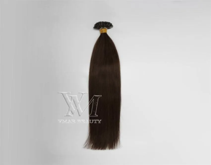 VMAE Top Burmese Natural Color 100g Straight Prebonded Colorful 100G Keratin I U Flat Tip Keratin Nail Human Hair Extension19366535248242
