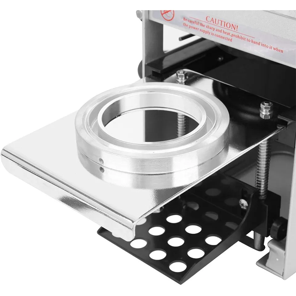 Maszyna uszczelniająca filiżanka Pół automatyczna uszczelniacz kubka 90/95 mm 400-500 filiżanek/h na bąbelkową herbatę mleczną