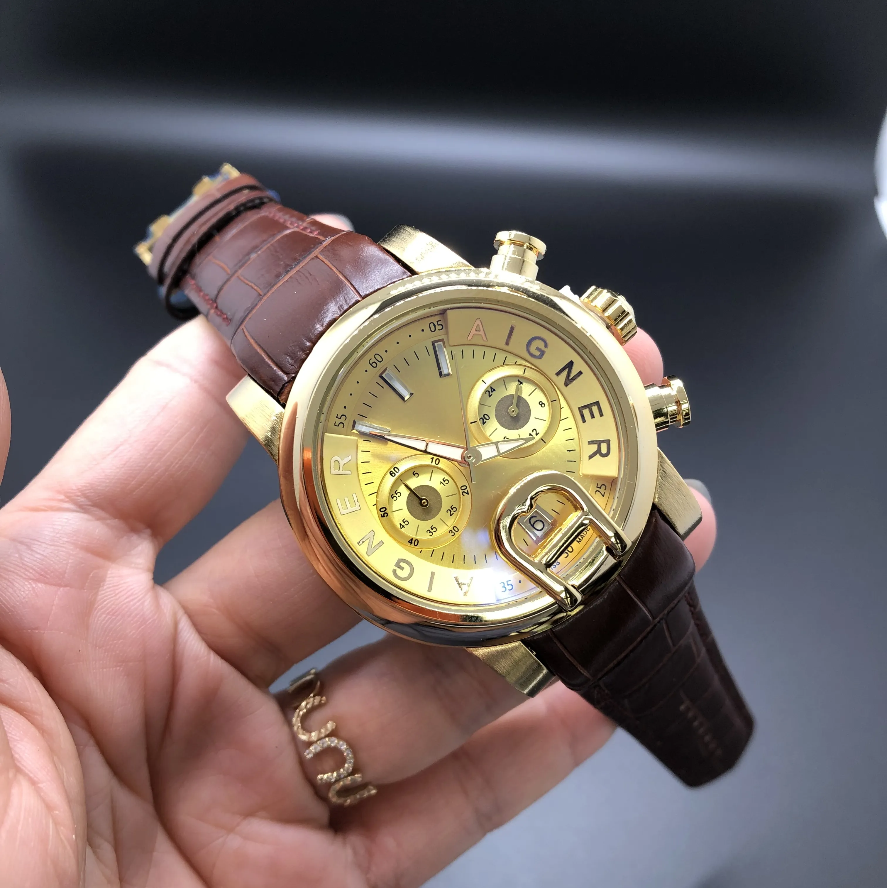 DHgate.com:Mens AIGNER Brand Luxury Waterproof Quartz Watch DHgate.com:Mens AIGNER Brand Luxury Waterproof Quartz Watch