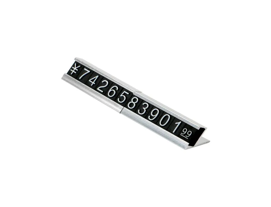 Mücevher Ekran Etiket Etiketi Birleştirilmiş Numara Perakende Sayaç Küp Montaj Sayı İşareti Stick9586990