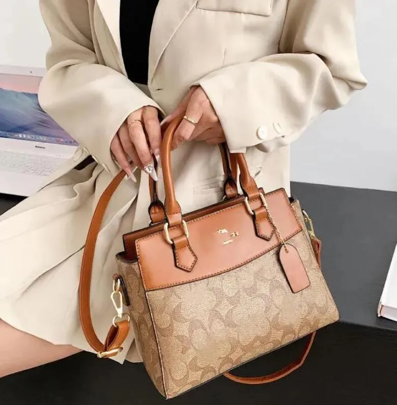 Роскошная кожаная дизайнерская сумка через плечо Женская сумка через плечо с принтом Кошелек Дизайнерские сумки Модные сумки Сумки для покупок