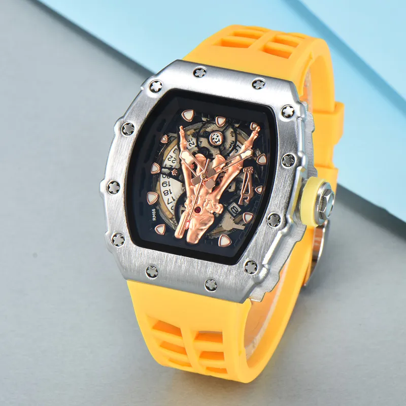 NIEUW Topluxe luxe merk herenhorloge Fly Back Timing Wit keramisch multifunctioneel quartz uurwerk