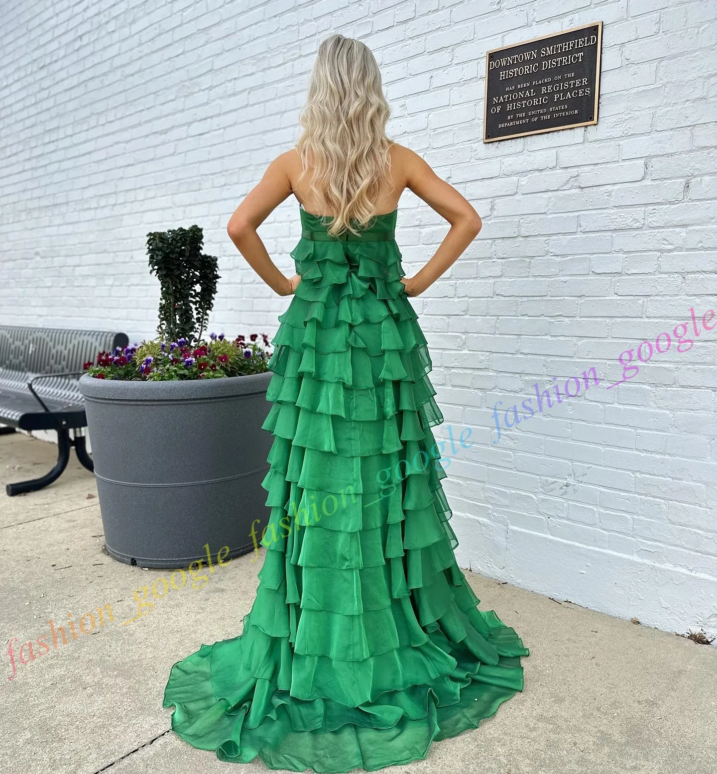 Empire Line Bridesmaid Dress: Ruffle Prom Gown For... From Fashion_google,  $99.86 | DHgate.Com