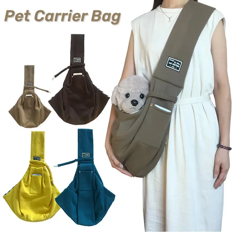 Hond Tas Outdoor Reizen Katten Puppy Schoudertassen Single Comfort Sling Handtas Tote Pouch Kitten Hond Katten Accessoires 240307