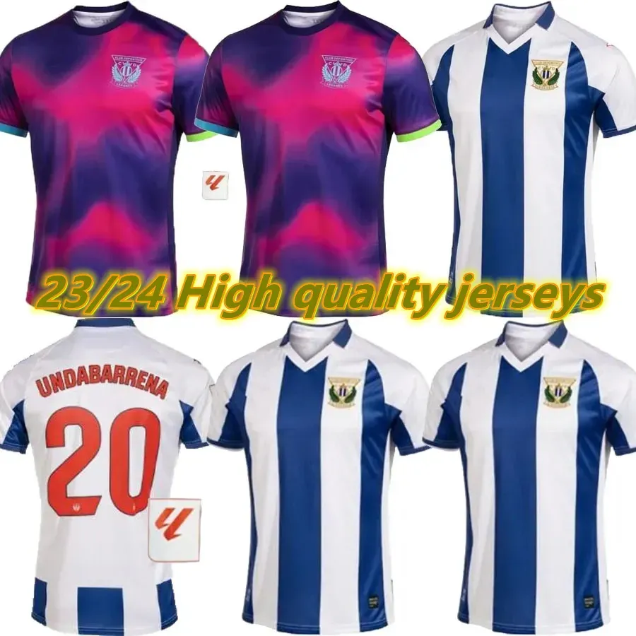 2023 2024 CD Leganes 축구 유니폼 Undabarrena Gaku 23/24 Sergio Juan Munoz Cisse Home Third Football Shirt S-2XL