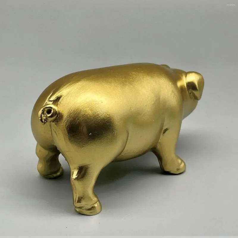 Dekorative Figuren, Schwein-Statue, niedliches kleines Souvenir, lebensechte realistische Harzskulptur, Tierfigur für Büro, Schreibtisch, Wohnzimmer