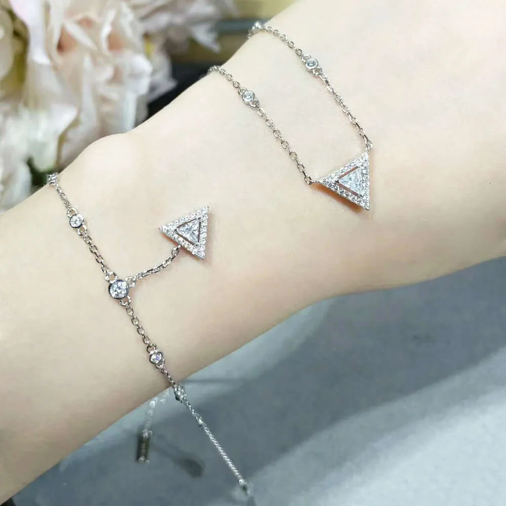 sieraden messis kettingen ontwerper messikas voor vrouwen sieraden ketting Sika minimalistische persoonlijkheid niche 18k Rose Gold driehoek geometrische dames ketting armband