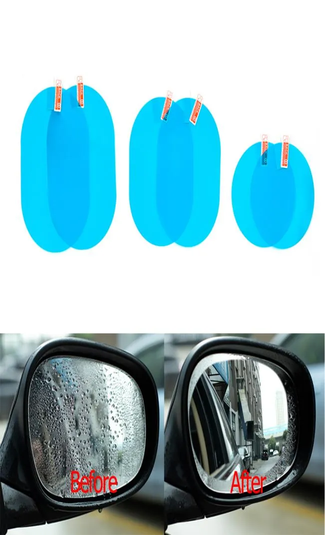 Film transparent Anti-buée pour vitres de voiture, Film de protection pour rétroviseur de voiture, autocollant étanche, 2 pièces, ensemble 2070489