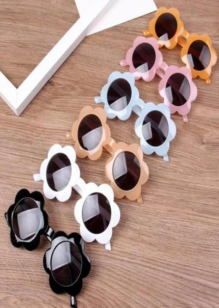 Kids Sunglasses Sunflower Frame Girls Eyeglasses Baby Boy Sun Glasses Children Beach Eyewear Fashion Acetate Kids Accessories LSK44197003