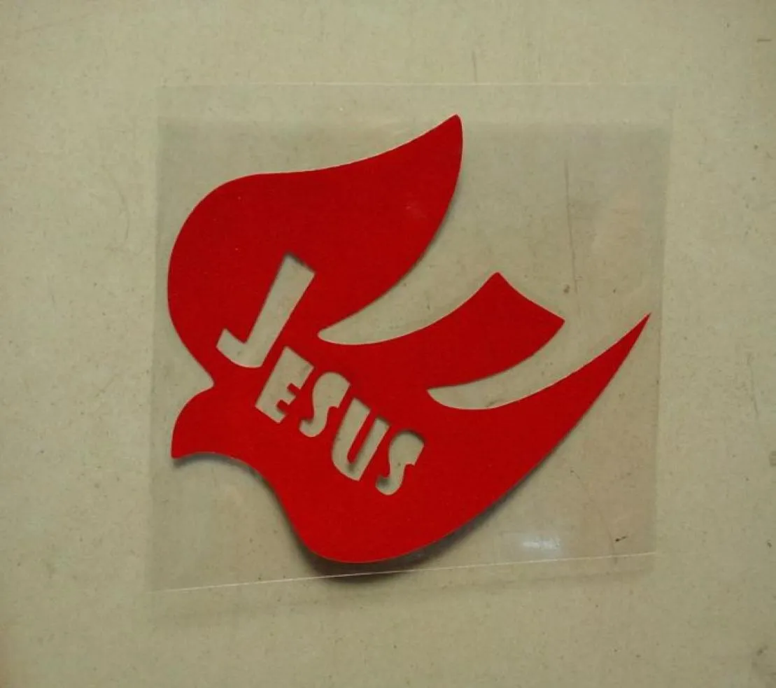 100 stuks veel hele vinyl JESUS Bird Decals stickers voor auto vrachtwagen auto3923356