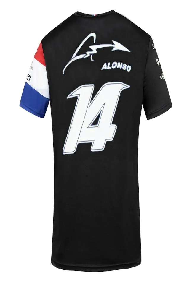 Shorts New Alpine F1 Team Motorsport Alonso Racing Car Fans Tshirt Bleu Noir Jersey Respirant Chemise À Manches Courtes Vêtements9925834