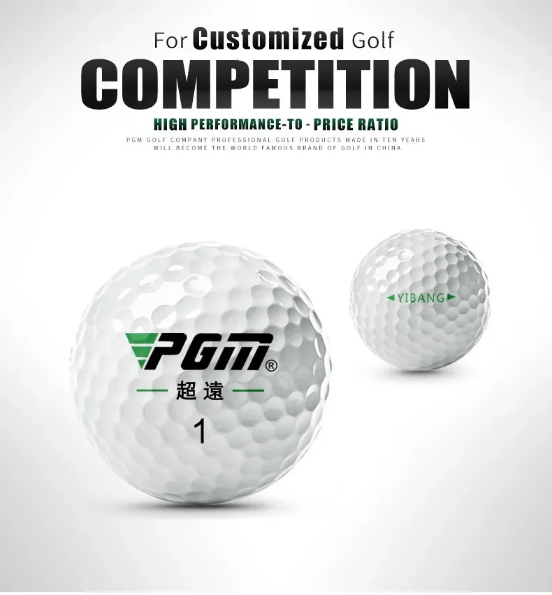 PGM Golf Balls 12 Pcs Distância Bola de Bola Branca de Segundo Caminhão 240323