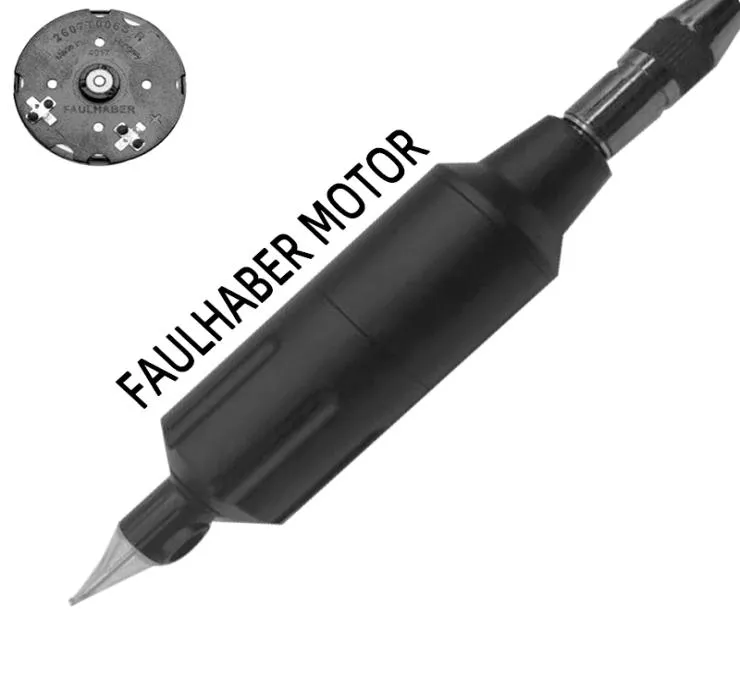 Faulhaber – stylo de tatouage court à moteur, Machine à tatouer rotative combinée avec Shader et doublure pour professionnels, flambant neuf, 9296623