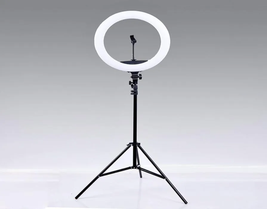 Pography LED Selfie Ring Lights 10 inch 26 cm Lamp Camera Telefoon Ring Nachtflitser Met 160 CM Stand Statief voor Make-up Video Live2194318