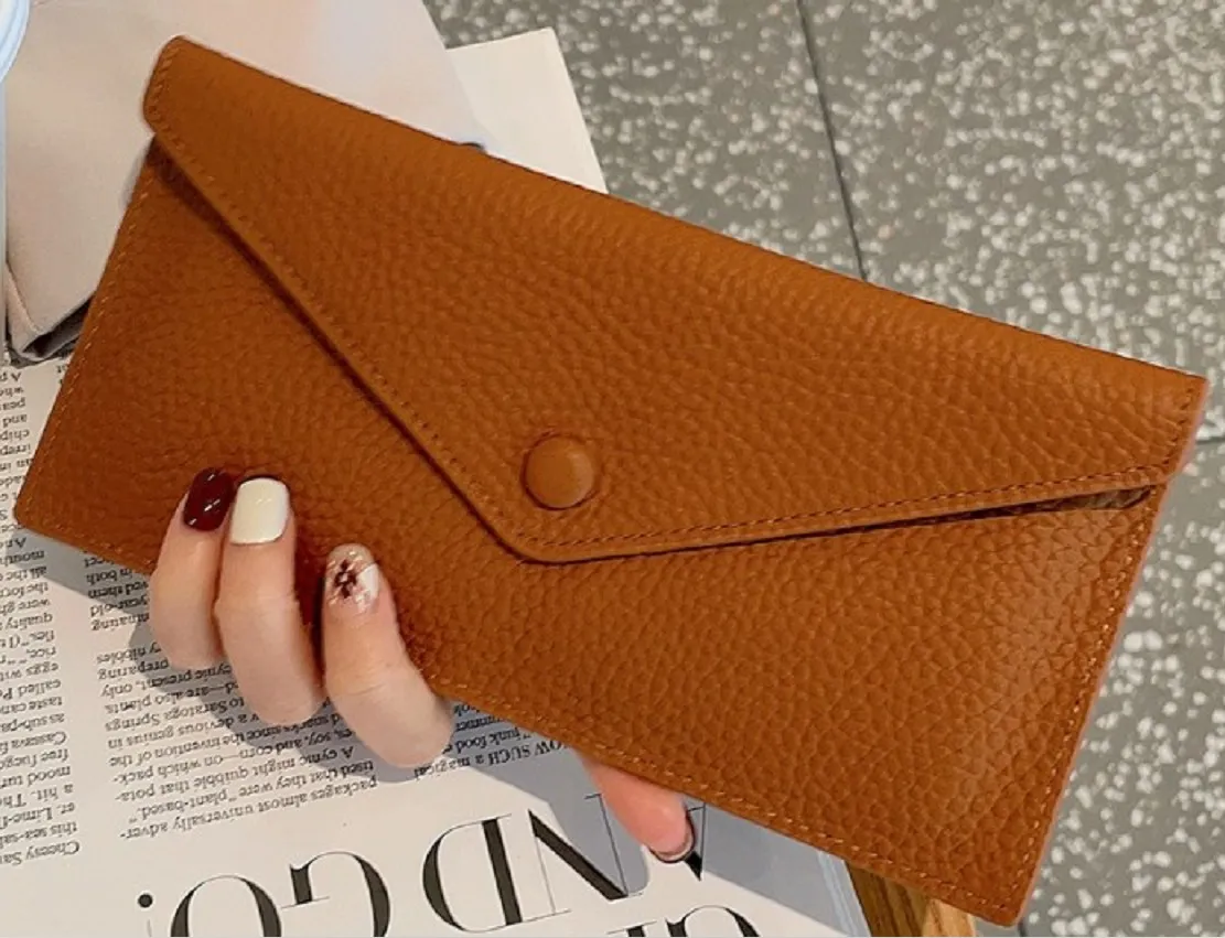 ✓ DHgate 맞춤형 숙녀 지갑 봉투 스타일, 새겨진 남성 지갑, 가죽 캔버스 신용 카드 홀더 독특한 포켓 디자인 | 신상품 지갑