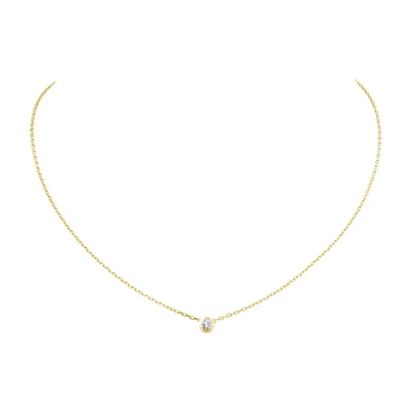 Joyería de diseño Diamants Legers Collares pendientes Diamond D'amour Collar de amor para mujeres Niñas Collier Bijoux Femme Marca J275r