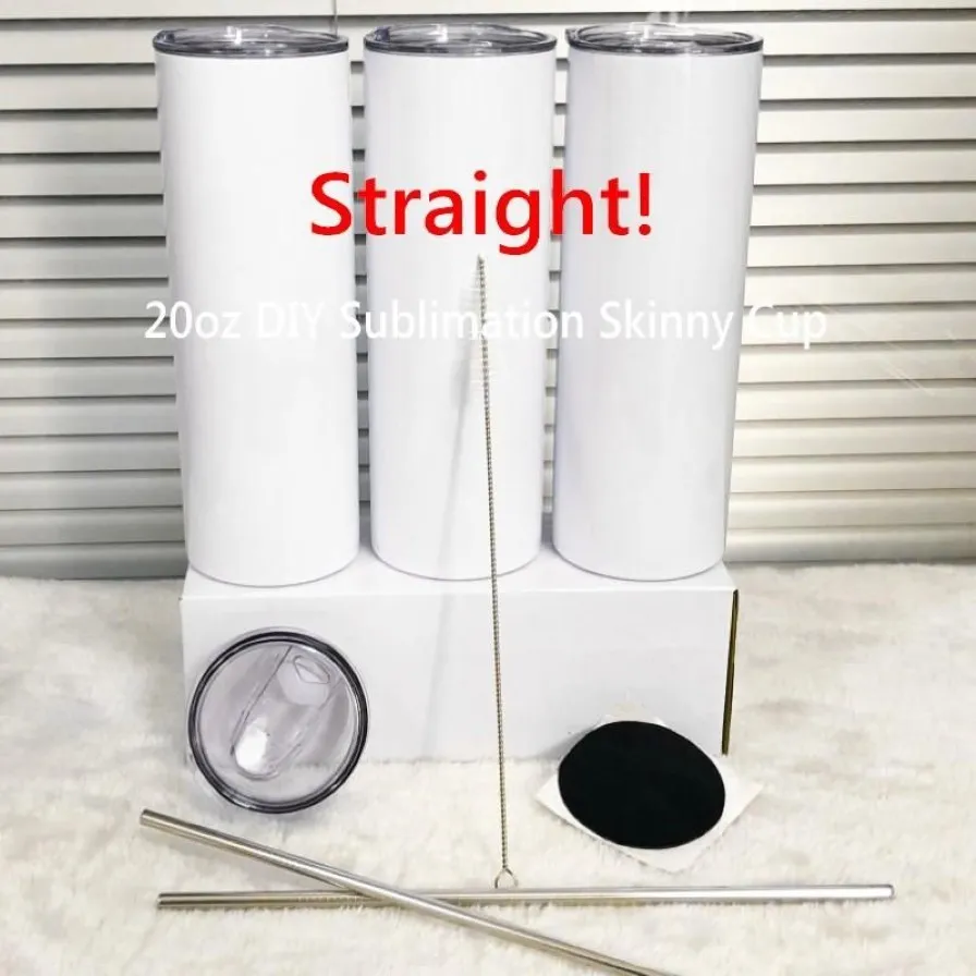 Personalisierte DIY 20oz Straight Tumbler Doppelwand-Thermos-Sublimationsbeschichtung für Wärmeübertragungs-Wasserflasche263e