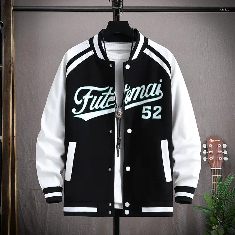 Męskie kurtki męskie 2024 Spring Trendy Hip Hop Baseball Mundur Unisex Light wweight Sportsła Kurtka Bomber Autumn Lett Print