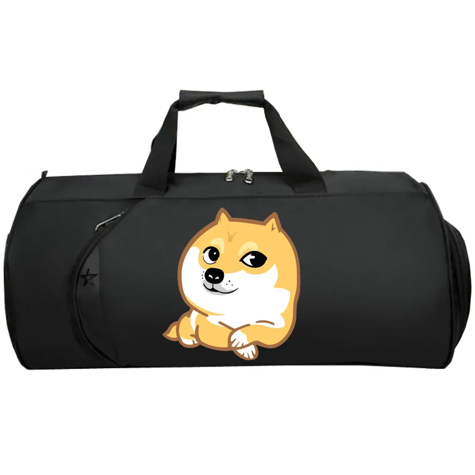 Doge Sling Bag Kabosu Duffle Funny Dog Tote Picture Picture Drukuj ramię