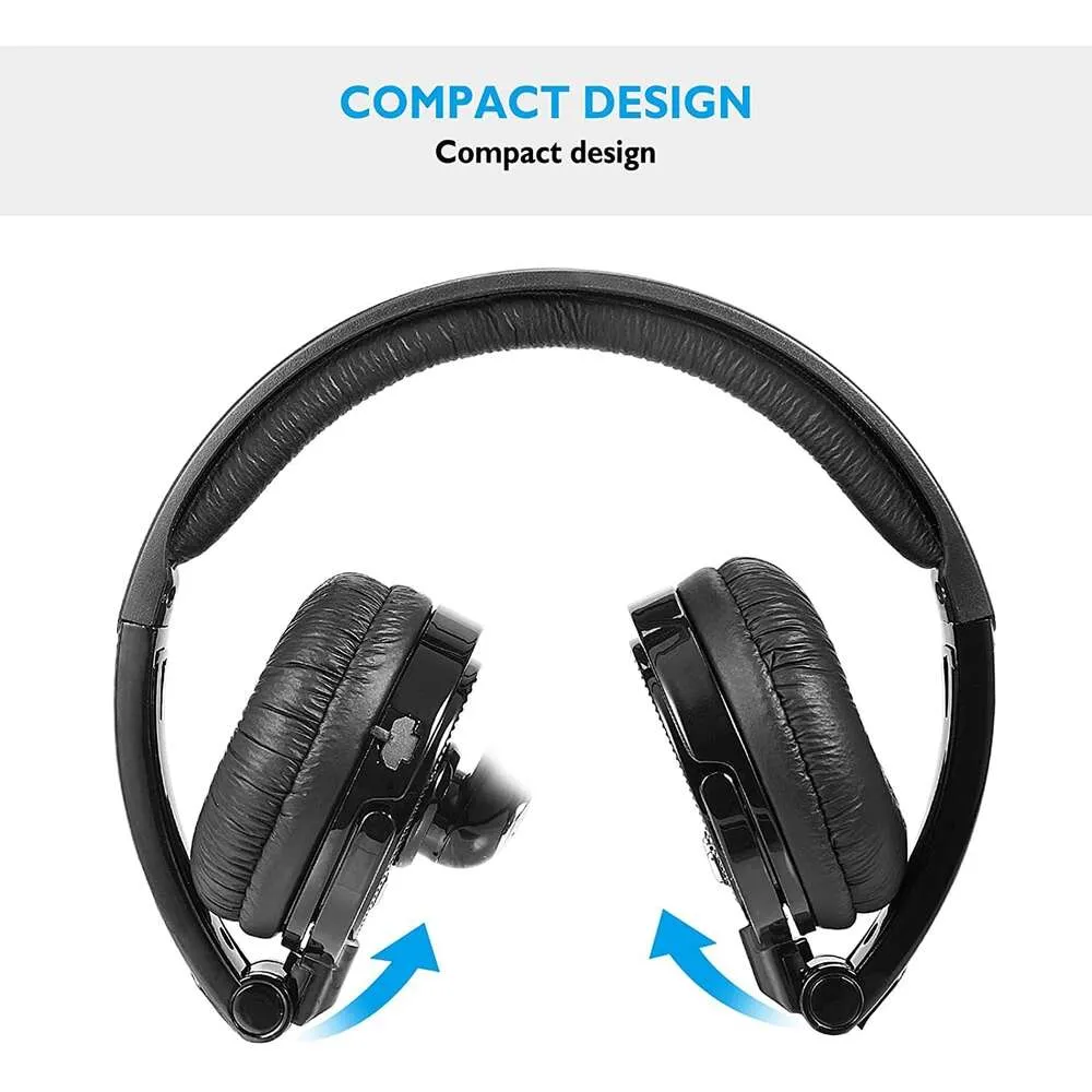 Bluetooth Headset with Mute Button Stereo Headphones Wireless Mic for Cell Phones Tablets PC Skype