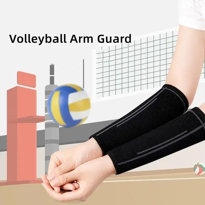 1 Pair Volleyball Arm Sleeves Compression Forearm for Women Men Sting Sport Wristband Protection Wrist Guard Support 240226