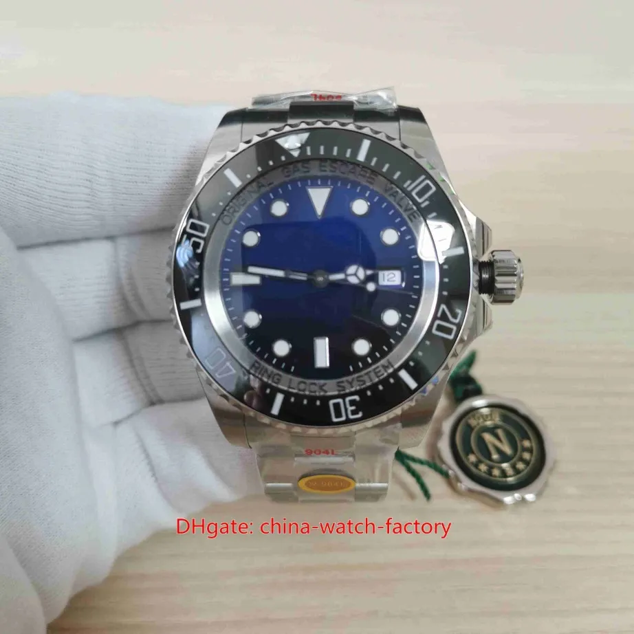 Betere versie herenhorloge CAL 3235 uurwerkhorloges 44 mm Sea-Dweller 126660 D-blauw 904L staal keramische ring waterdicht mechanisch 2387