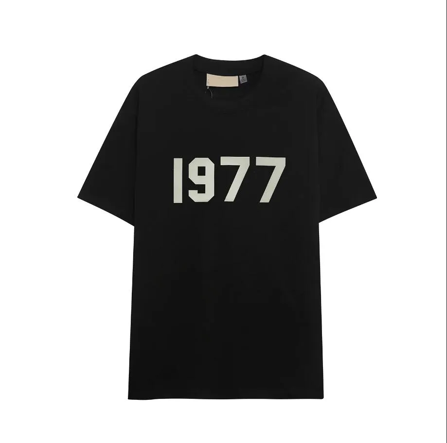 NOWOŚĆ T881231 Essentialsweatshirts Designer T Shirt Mężczyźni Kobiety Top Quality Tees High Street Hip Hop View koszulki koszulki Polo T-shirt QWD8