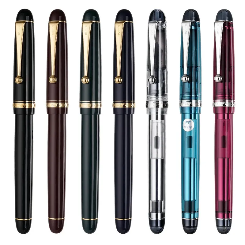 Japan Original Pilot Custom 74 Transparent 14K Gold Fountain Pen Business Office Men Women Gift Mr. FKK1NC 240229