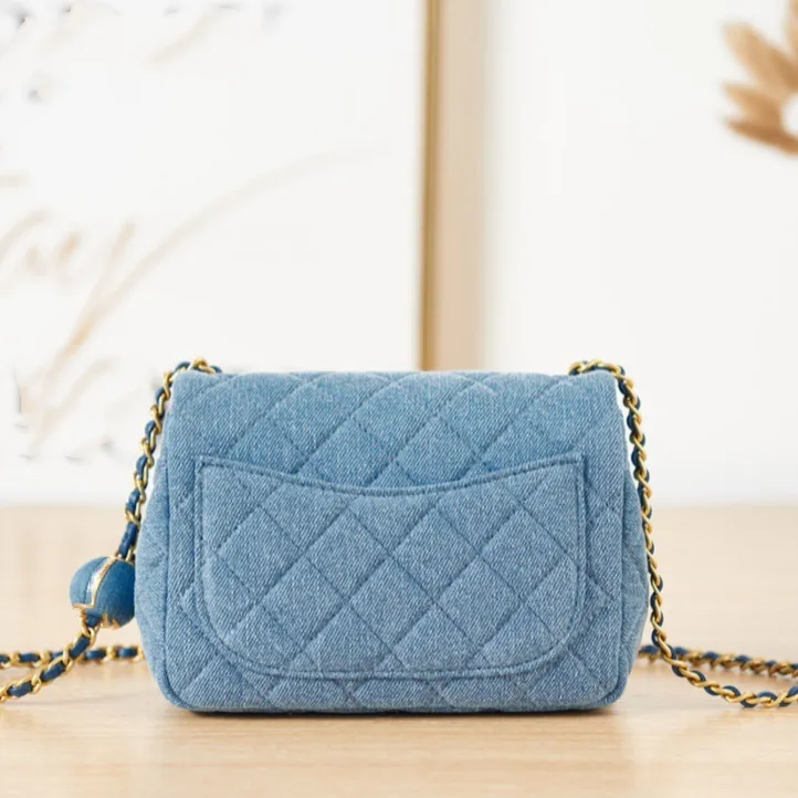 ショルダーバッグ・ポシェット JILLSTUART Cocochain Denim Chain Mini Cross and Shoulder Bag 韓國Jillstuart Denim牛仔布Mini Coco Chain Cross&Shoulder Ba