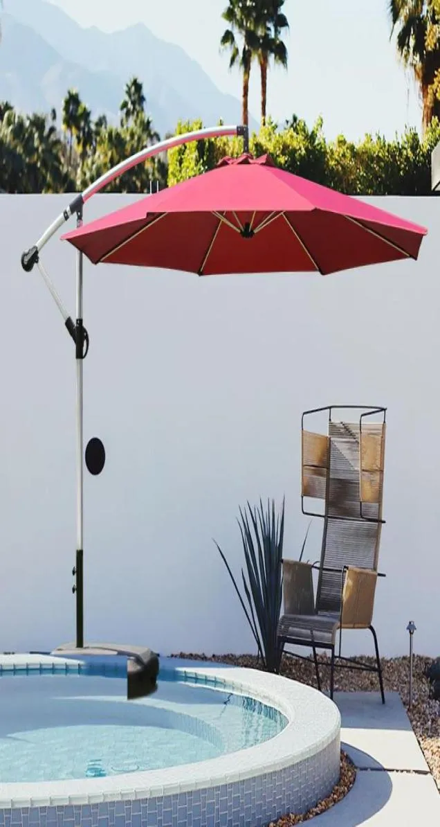 Skugga offset parasol hem trädgård paraply basvikt väska tält utomhus strand uteplats stabil utskjutning fyrkantig sandfyllning oxford fa4736714