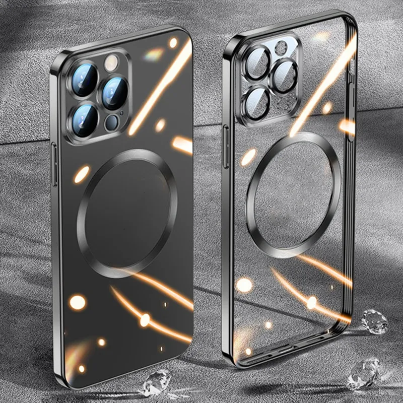 MagSafe Luxury Wireless Charging Case For IPhone 15/14/13/12/11 Pro Max/Samsung S24/S23