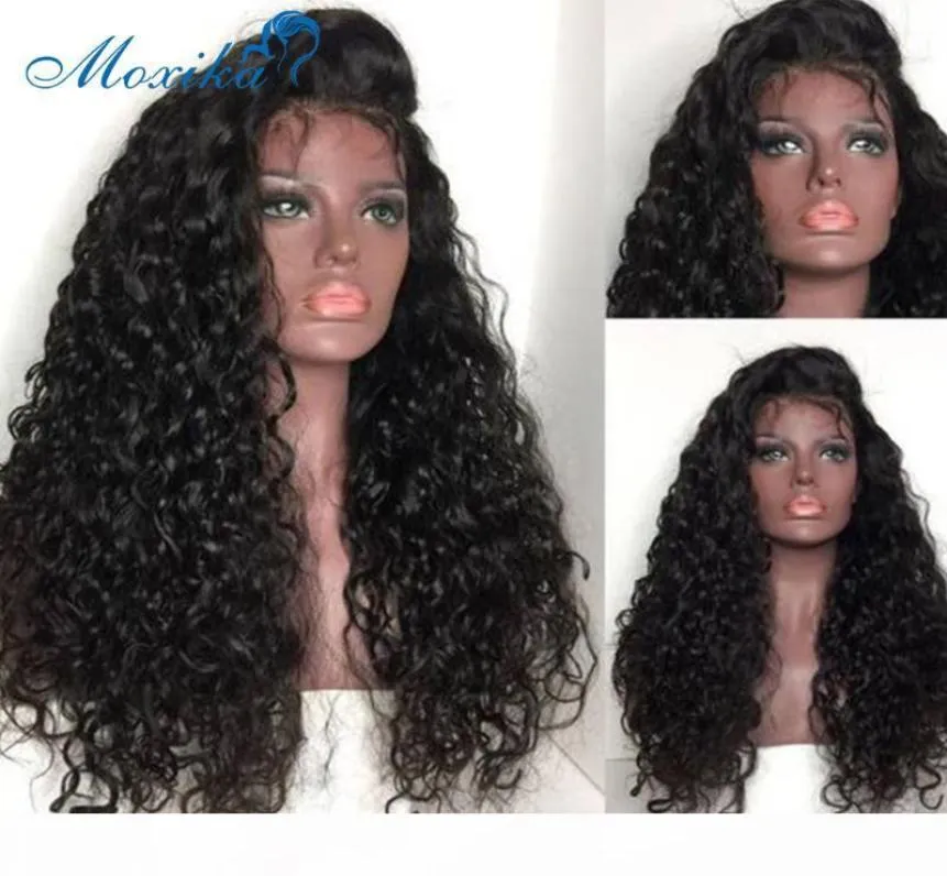 Water Wave Wig Lace Front Human Hair Wigs Brazillian Hair Wigs 4x4 13x4 13x1 Remy 150 180 Preplucked And Bleached Knots Lace Wig5851150