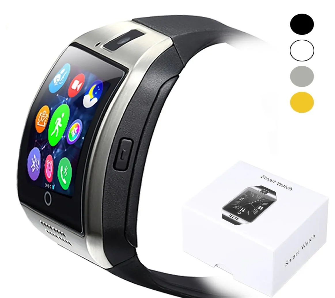 Smart Watch With Camera Q18 Bluetooth Smartwatch Support Sim TF Card Fitness Activity Tracker Sport Watch for Android3809421