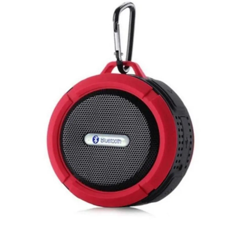 Haut-parleurs Bluetooth C6 étanches Chuck anti-poussière Mini haut-parleur de douche extérieur portable avec haut-parleur 5W Ventouse 5 couleurs 4831406