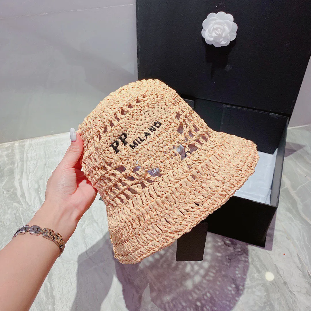 럭셔리 모자 Laffey Straw Cap Designer for Women 남자 남자 니트 모자 여자 야구 모자 선 모자 모자 편지 서머 스냅 백 선 쉐이드 스포츠 해변 모자