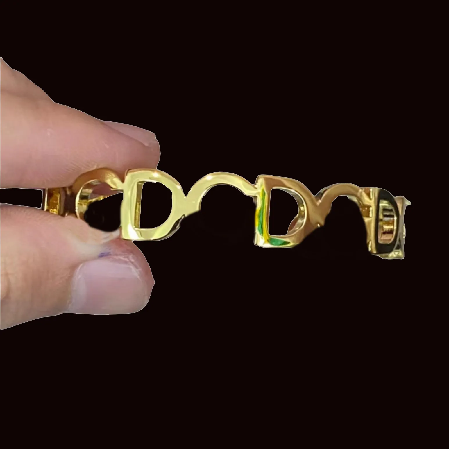 S925 nouveau bracelet demi ouvert bracelet manchette en or et argent pour hommes et femmes tempérament porter des Bracelets de bijoux qui ne se décolorent pas