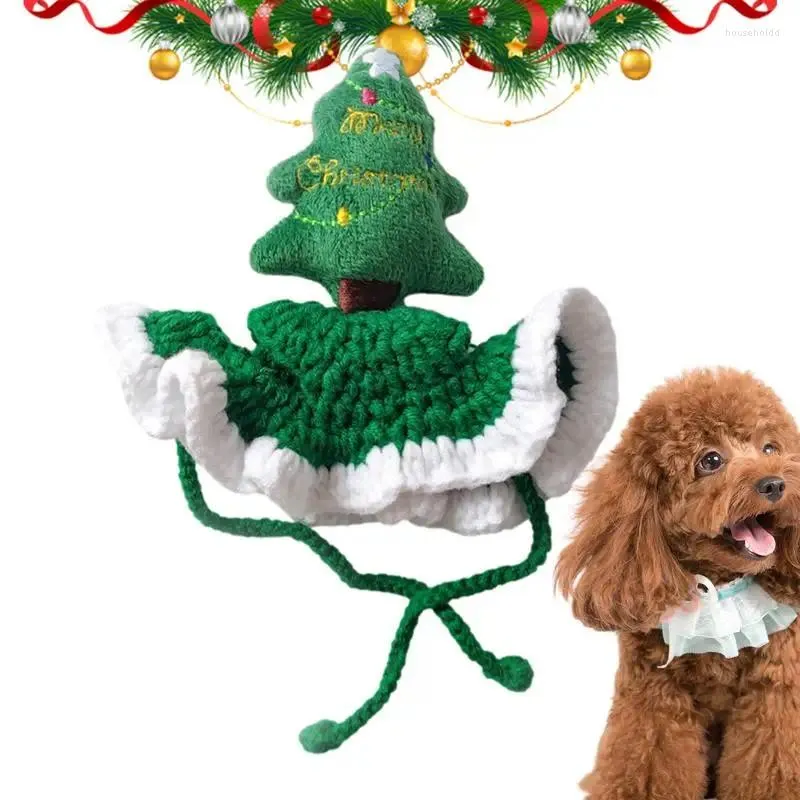 犬のアパレル猫クリスマスツリー帽子犬パーティーアクセサリーのためのかわいい快適な帽子ペットハロウィーンのテーマパーツ