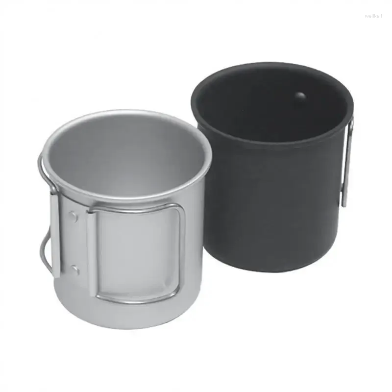 Canecas Caneca de acampamento Copo de titânio Utensílios de mesa para turistas Utensílios de piquenique Equipamento de cozinha ao ar livre Conjunto de cozinha de viagem Panelas Caminhadas