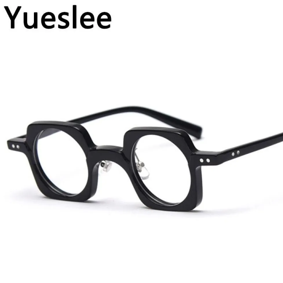 Support personnalisé Logo et nom acétate qualité lunettes cadre hommes femmes optique mode ordinateur lunettes rétro lunettes de soleil rondes Fram180P