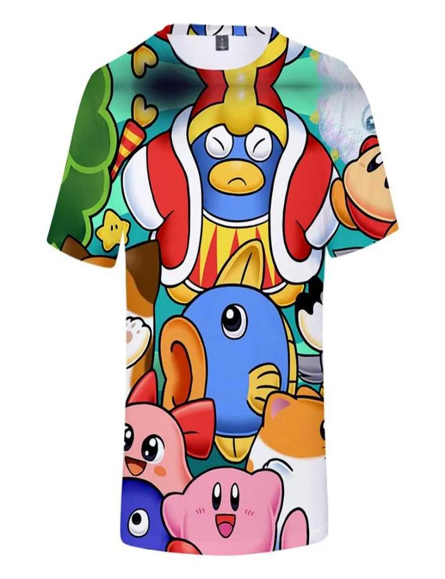 Męskie Tshirty Summer 2020 Game Kirby 3D T Shirt Hip Hop Krótki rękaw Zabawne Tshirt Hipster Tees Anime Ubranie 26235470466