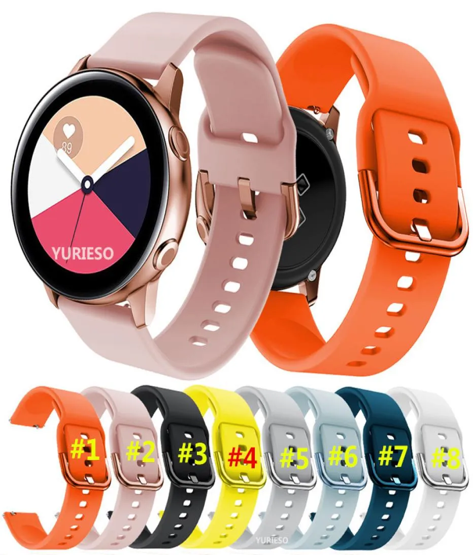 Samsung Galaxy Watch for Samsung Galaxy Watch Active 42mm Stripedの交換用ブレスレットバンドの20mmシリコンウォッチバンドBipamazfit 26886379