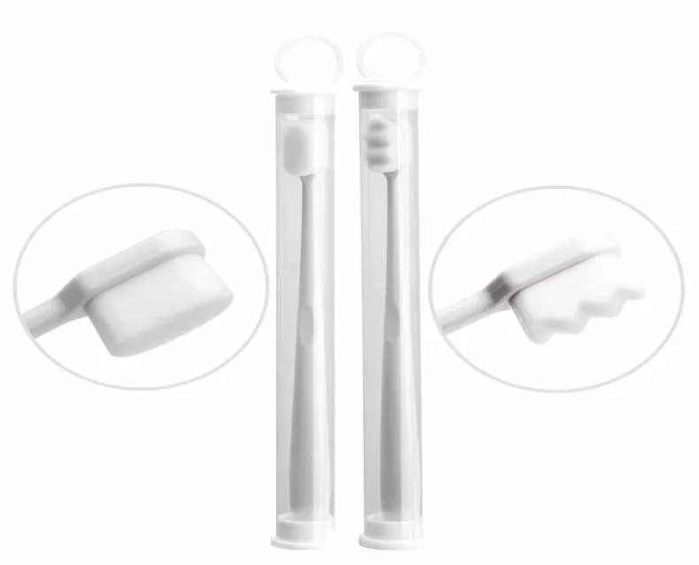 Ultrafin tandborstar våg nano miljoner 10000 borst Micro Soft Tooth Brush med hållare Portable2207007