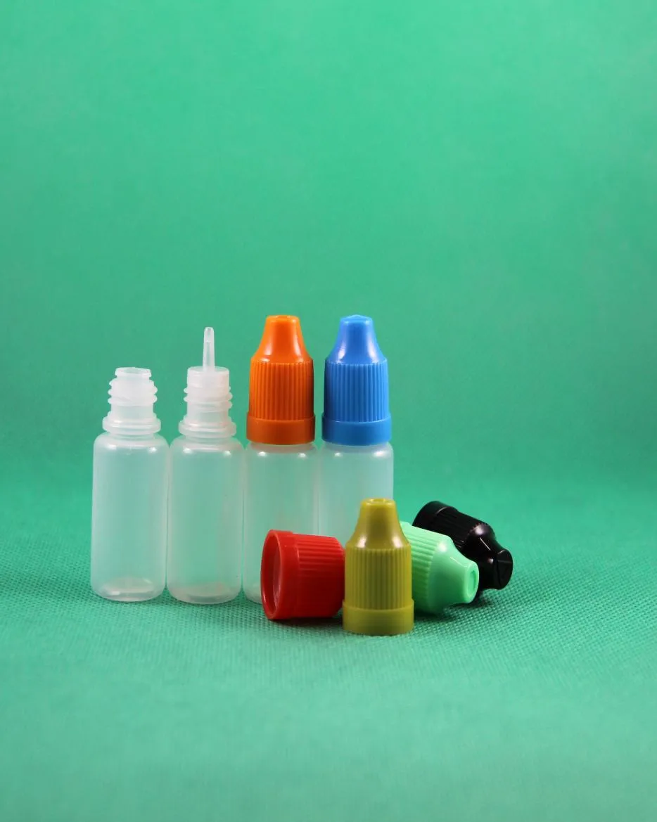 100 SetsLot 8ml Plastic Dropper Bottles Child Proof Long Thin Tip PE Safe For e Liquid Vapor Vapt Juice eLiquide 8 ml7519346