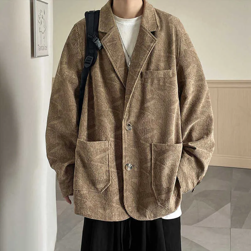 Perth People 2024 primavera nueva moda Pi Shuai traje abrigo hombre estudiante chaqueta de traje informal suelta