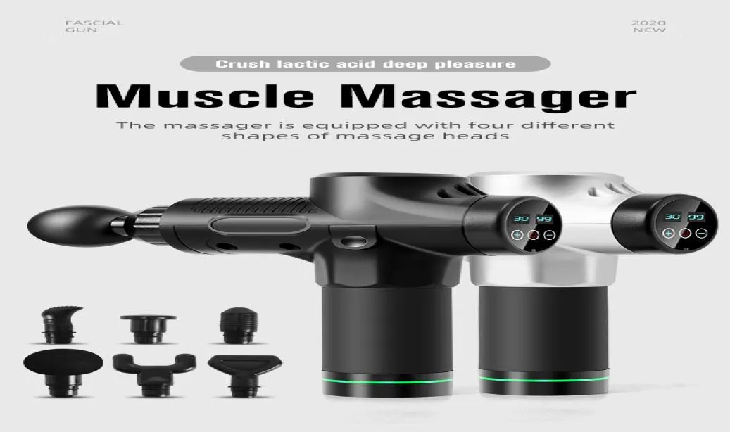 Massaggiatore ad alta frequenza Pistola per fascia Rilassamento muscolare ricaricabile Rilassamento del corpo Massaggio elettrico con borsa portatile per dolore fitness R3870169