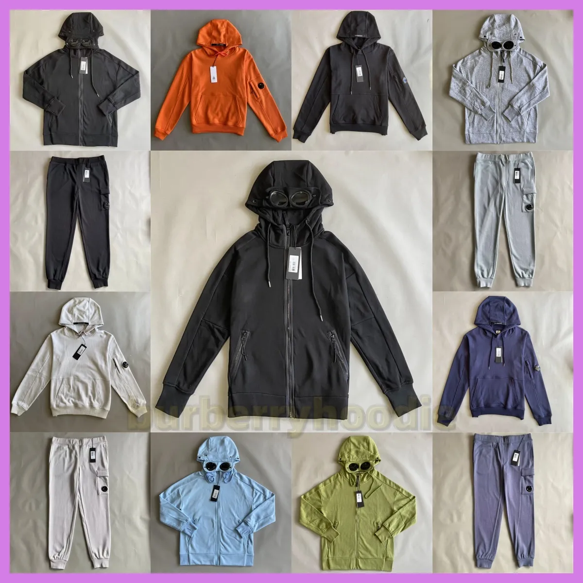 Men's Hoodies Sweatshirts Cp Hooded Jackets Windproof Storm Cardigan Overcoat Fashion Company Hoodie Zip Fleece Lined Coat Men Compagny Hoodie Winter 11